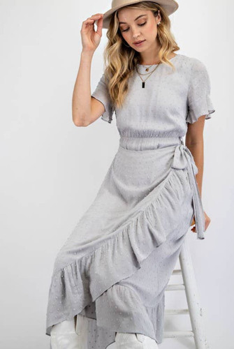 modest midi white dress Elegant White Modest Long Sleeve Midi Dress – Yara wear