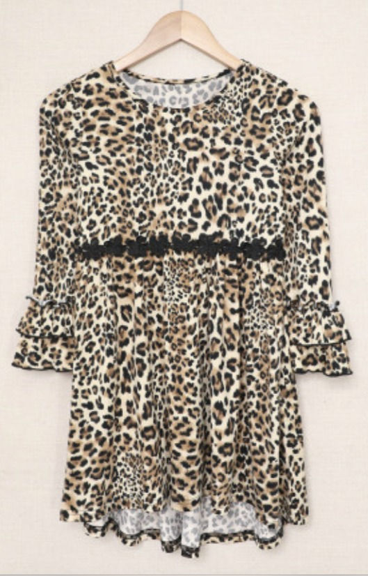 Thumbnail: GIRLS LOVE LEOPARD HI LO DRESS