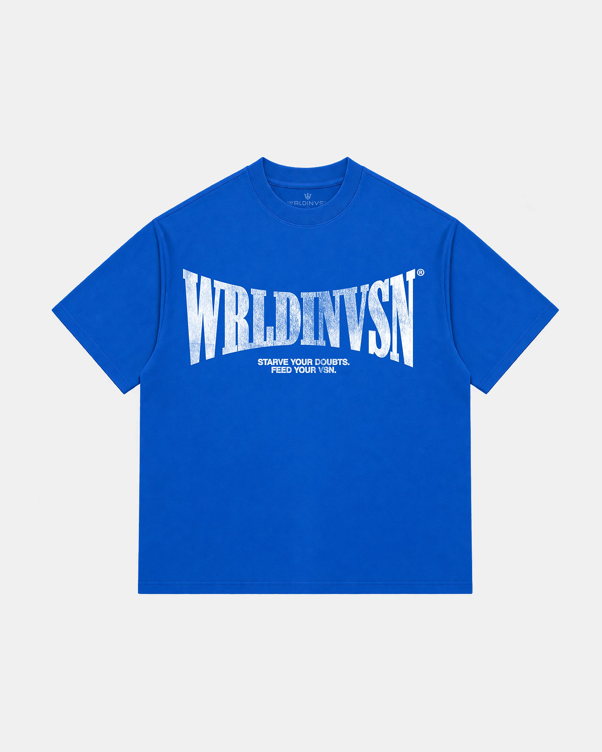 "Starve Your Doubts" Tee (Blue/White)