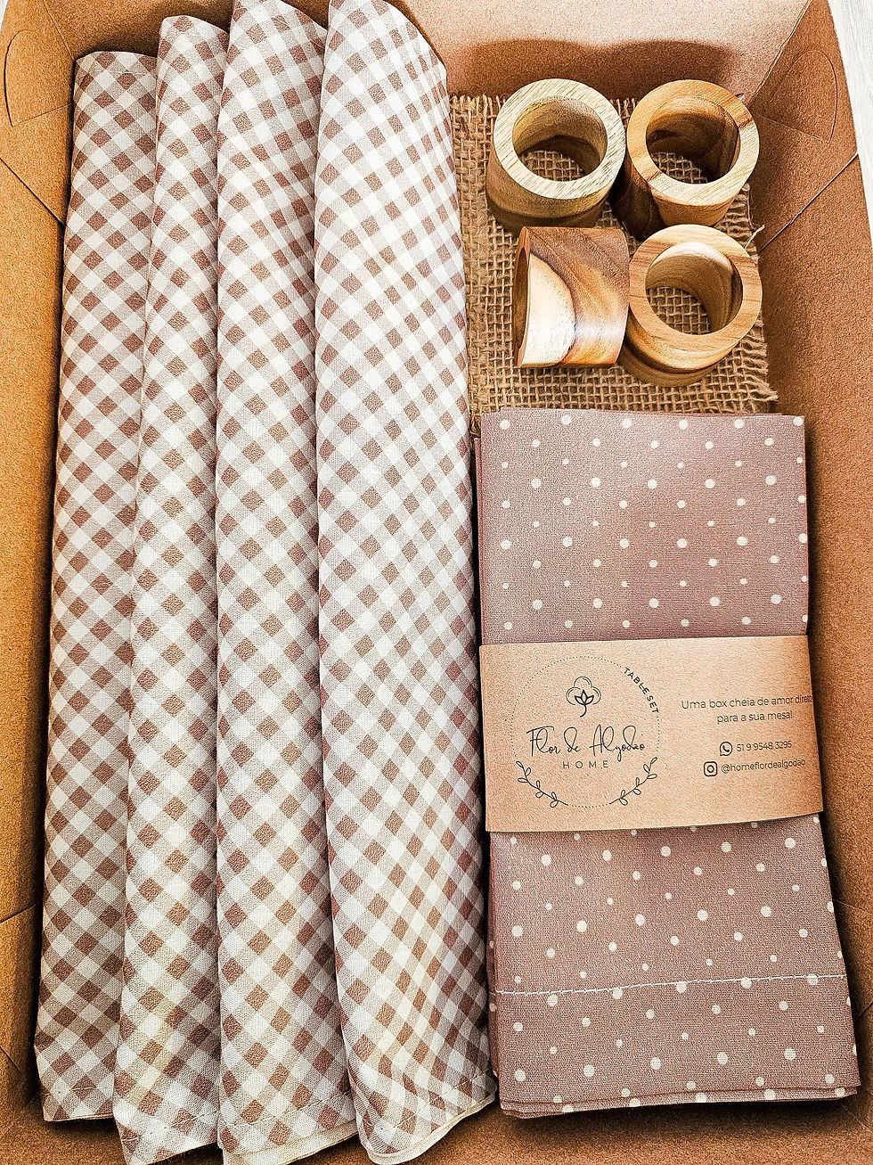 Miniatura: Kit Mesa Posta - BOX BROWN