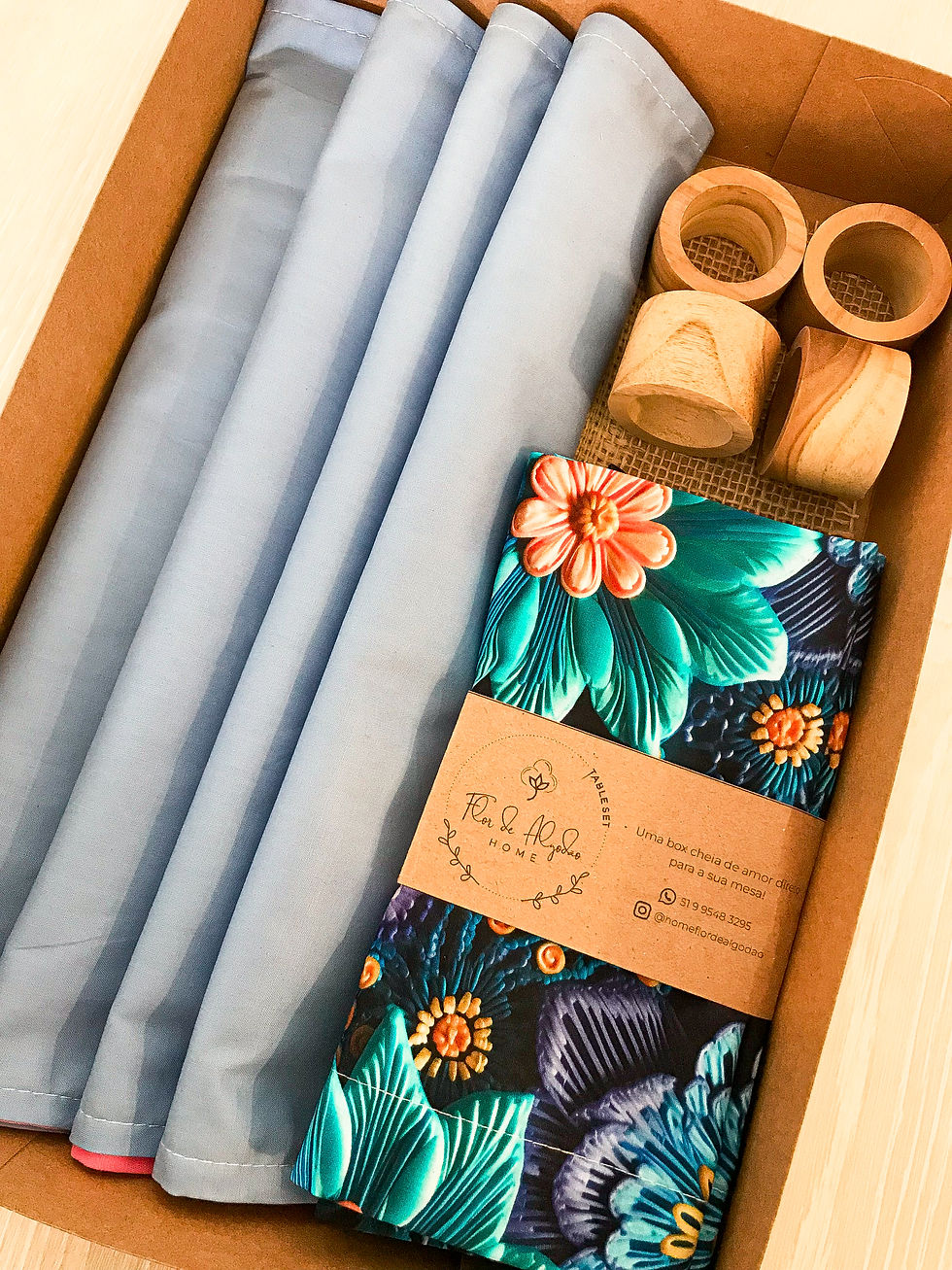 Miniatura: Kit Mesa Posta - BOX FLORAL JARDIM