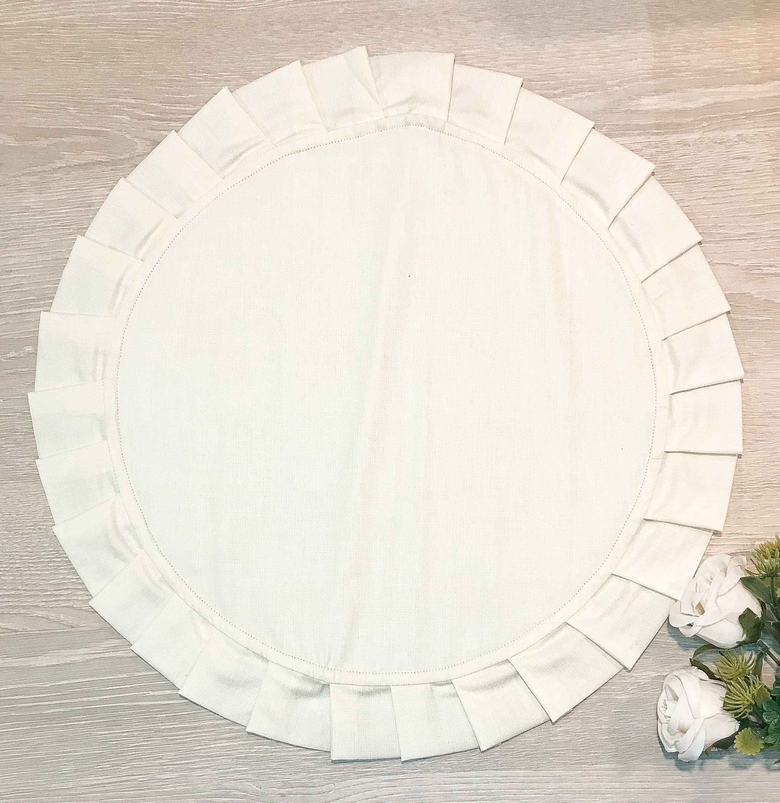 Kit Jogo Americano - REDONDO BEGE