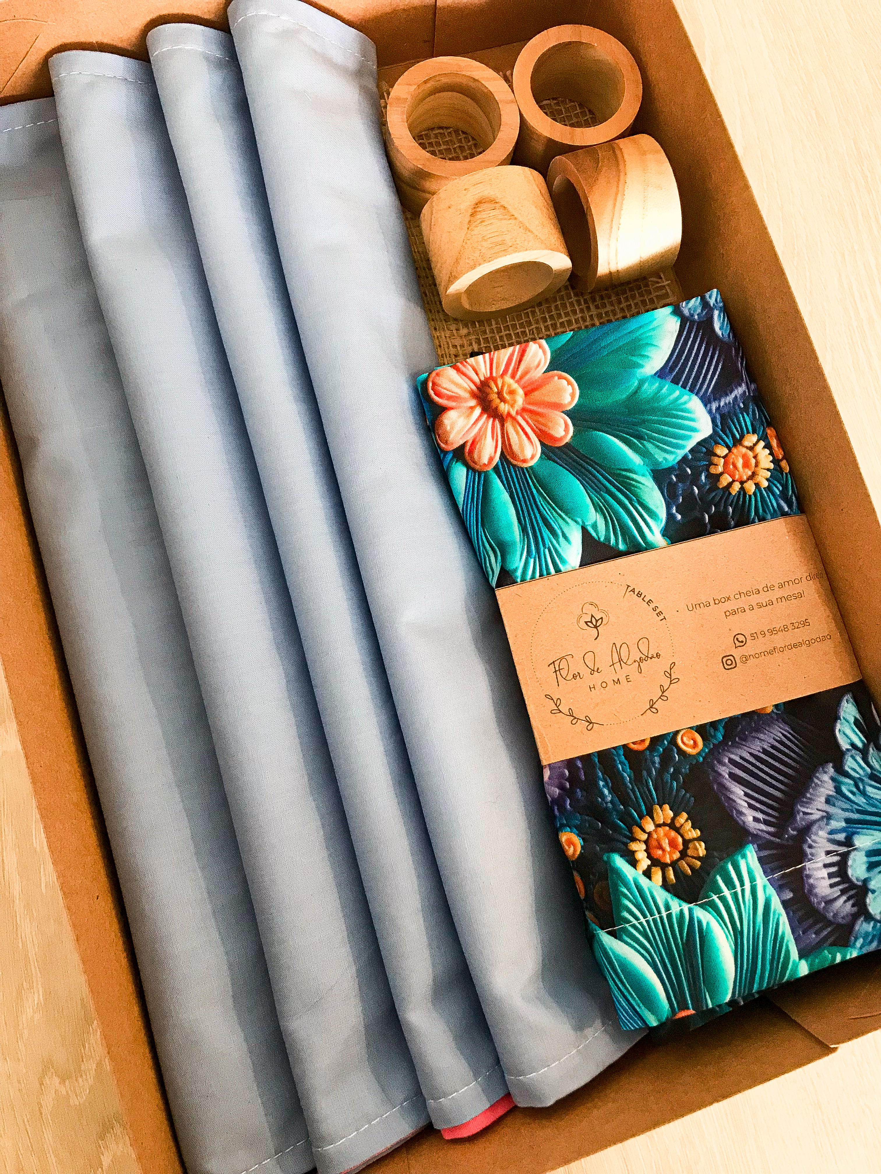 Kit Mesa Posta - BOX FLORAL JARDIM