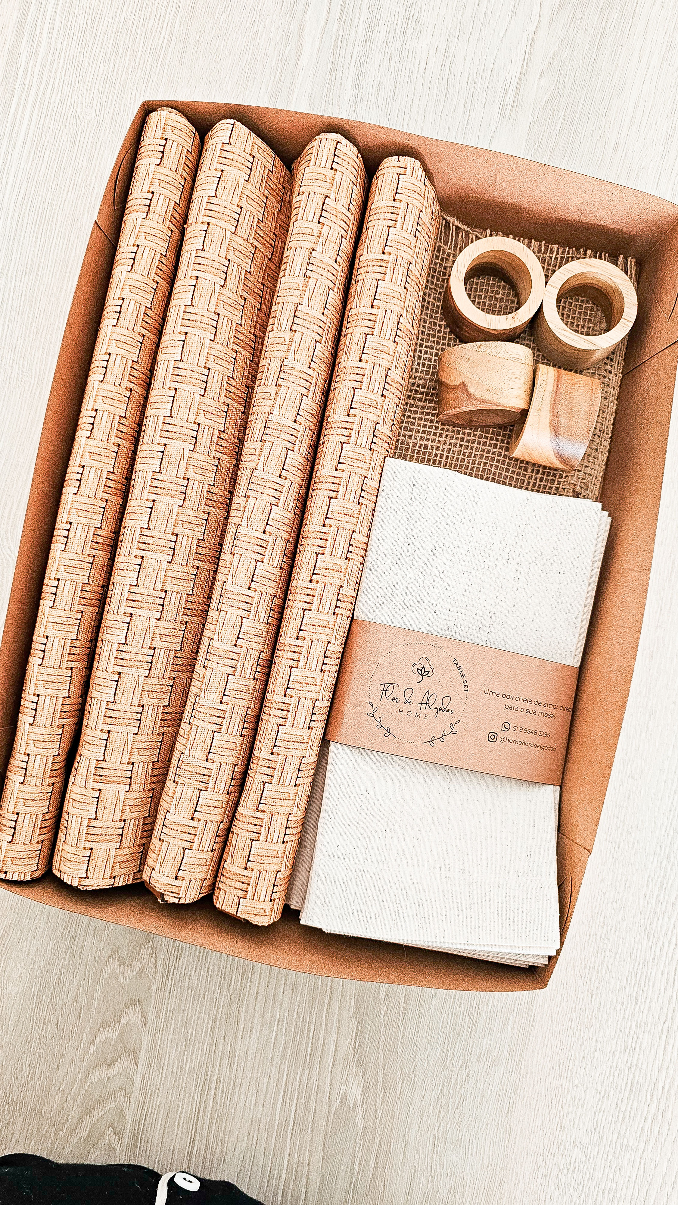 Kit Mesa Posta - BOX PALHA