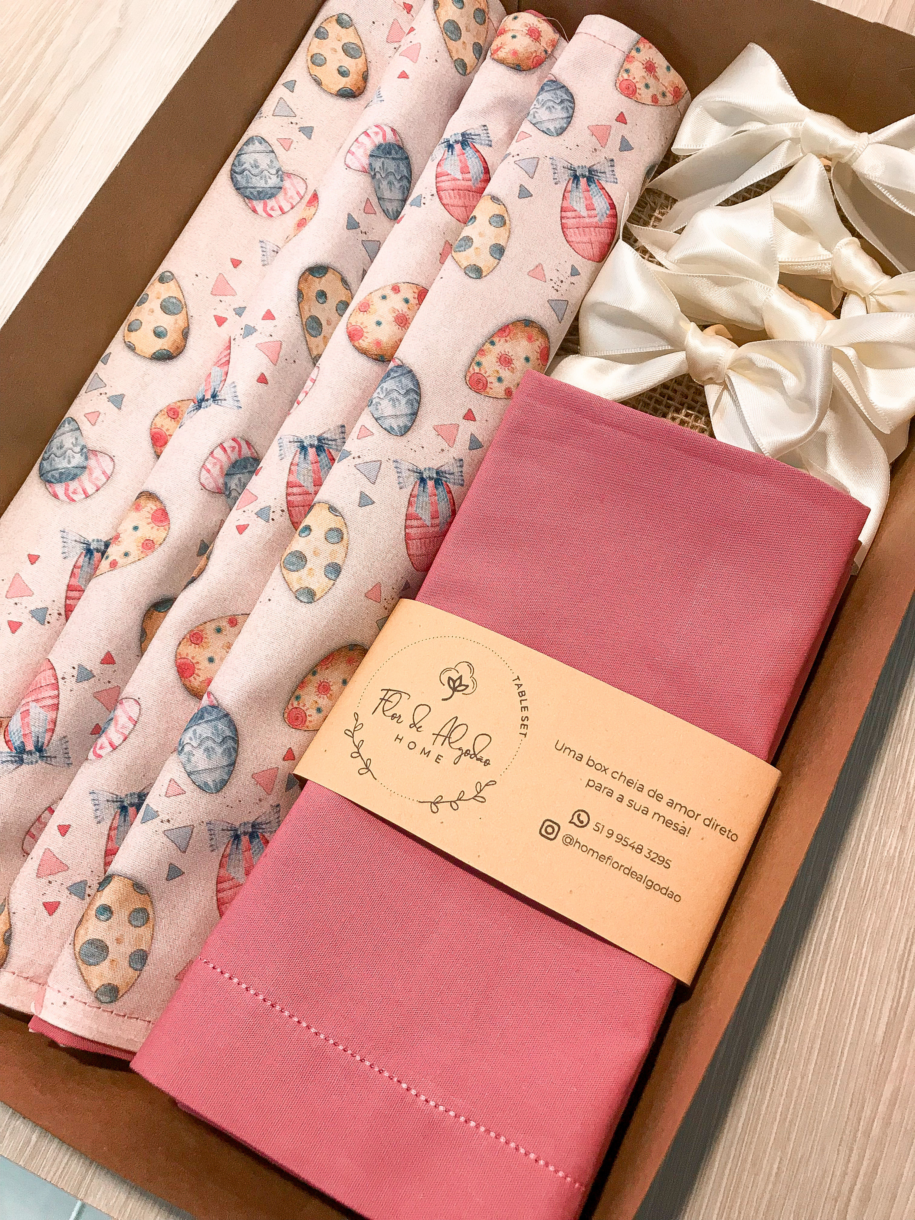 Kit Mesa Posta - PÁSCOA ROSE