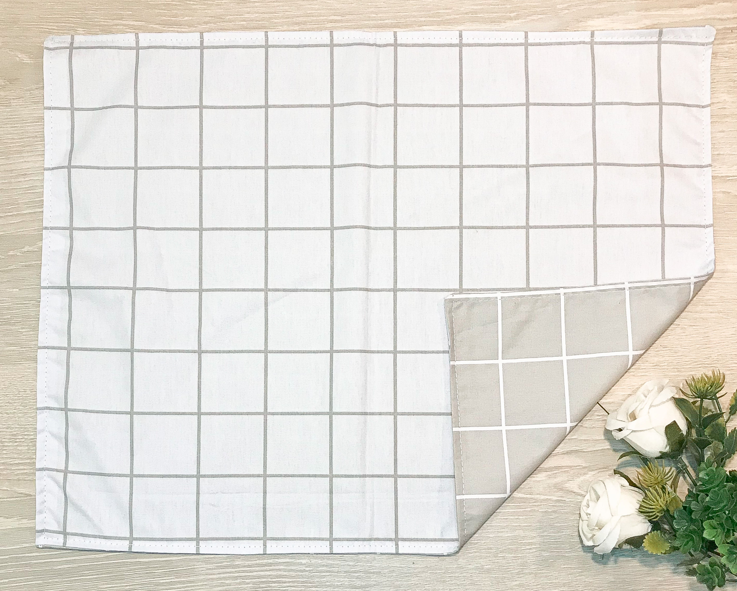 Kit Jogo Americano - GRID CINZA