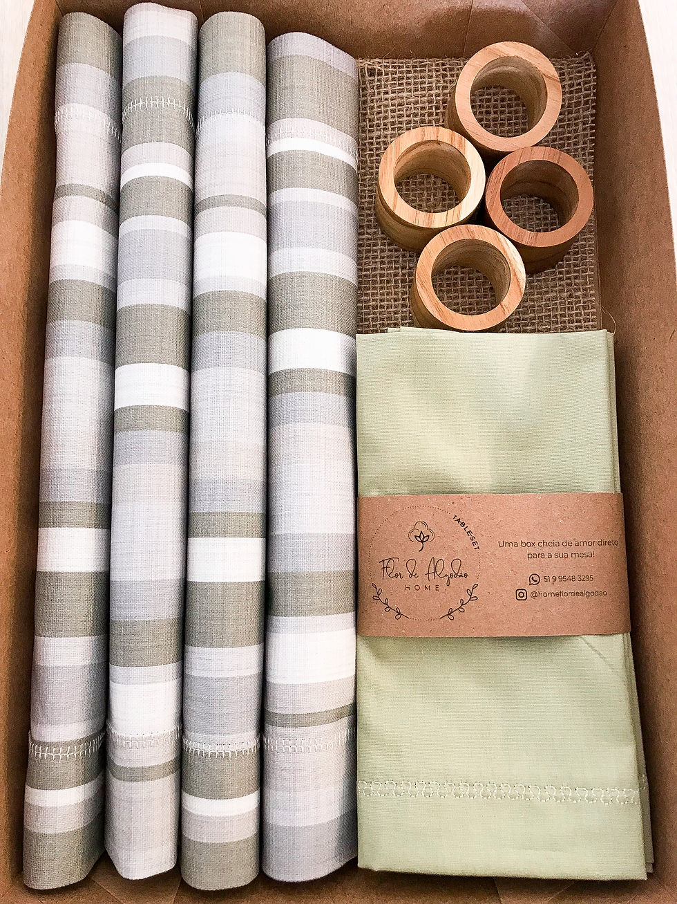 Miniatura: Kit Mesa Posta - BOX VERDE MINT