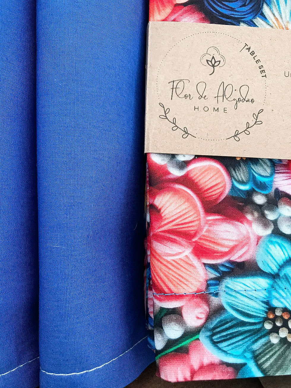 Miniatura: Kit Mesa Posta - FLORAL AZUL