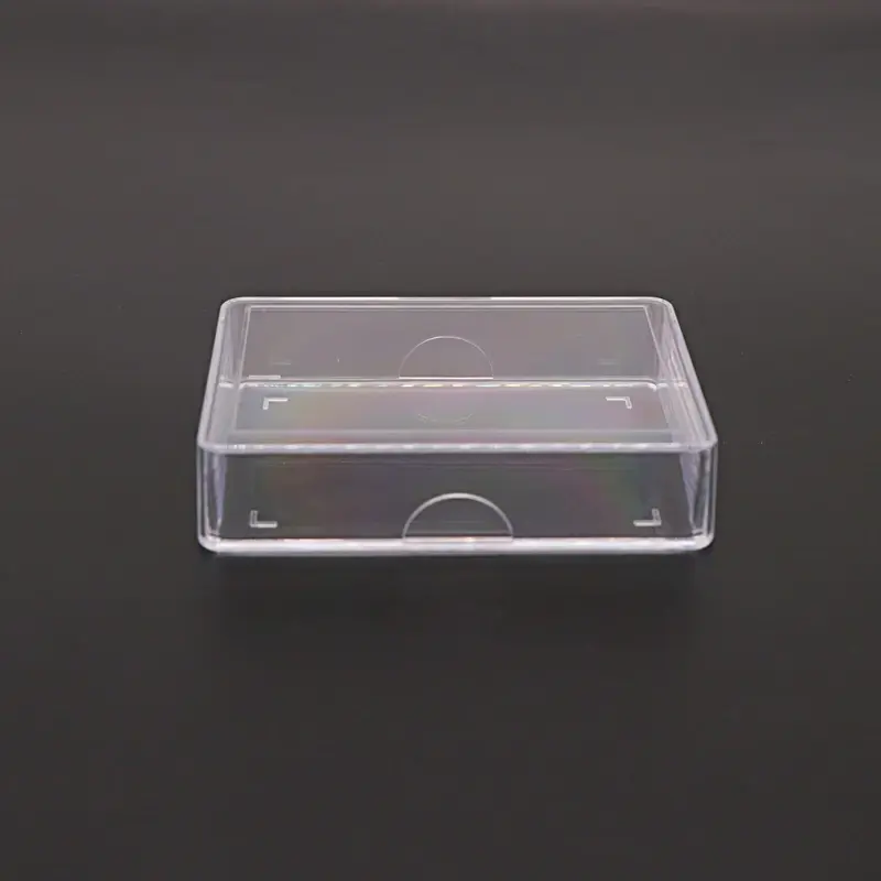 Plain Plastic Box With Thumb Cuts