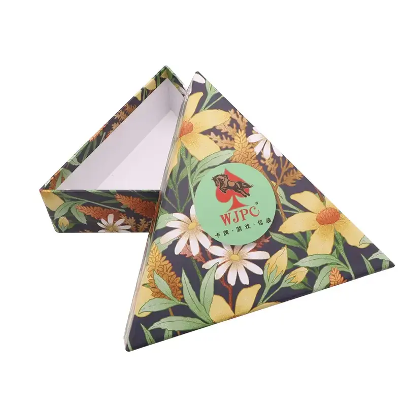 Customized Triangular Lid Bottom Box for Card Game Packaging