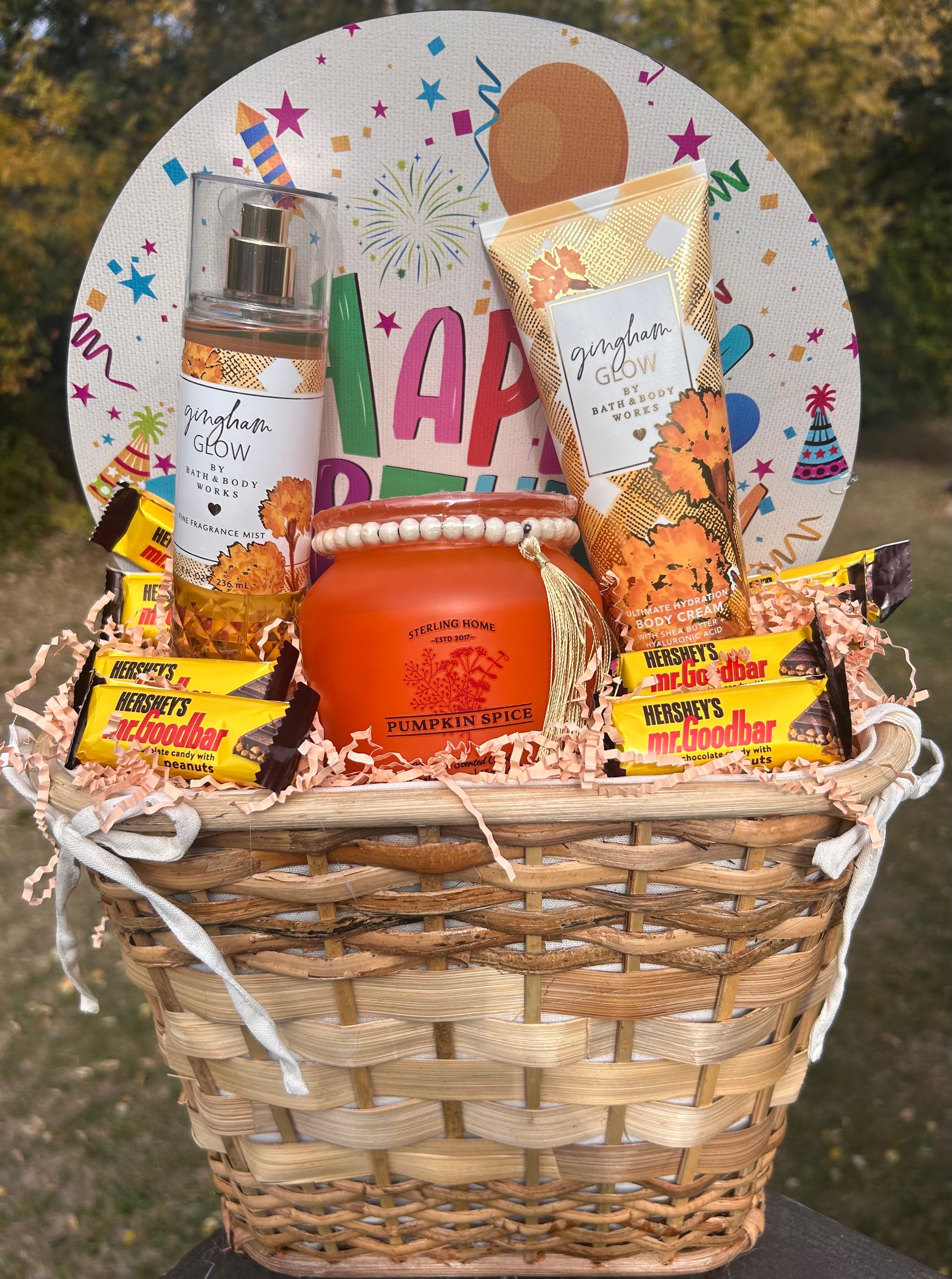 Small November birthday basketll