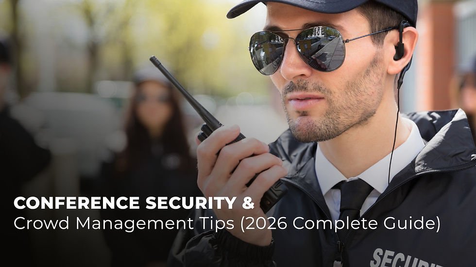 Learn the best conference security and crowd management practices for corporate conferences, business summits, leadership events, government conferences, and industry conventions. Discover planning tips, access control, emergency preparedness, and attendee safety strategies.