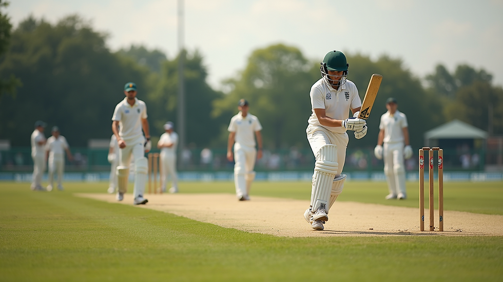 High angle view of a cricket academy training session