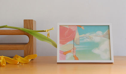 princess, handmade collage for kids' roon, wall decor, wall design, origanl art with white