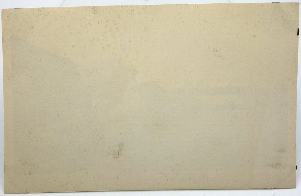 Back of vintage photo