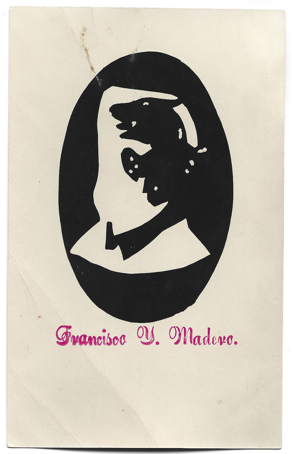 Francisco Madero silhouette portrait