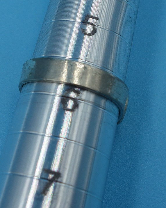 Hammered silver band ring size 7