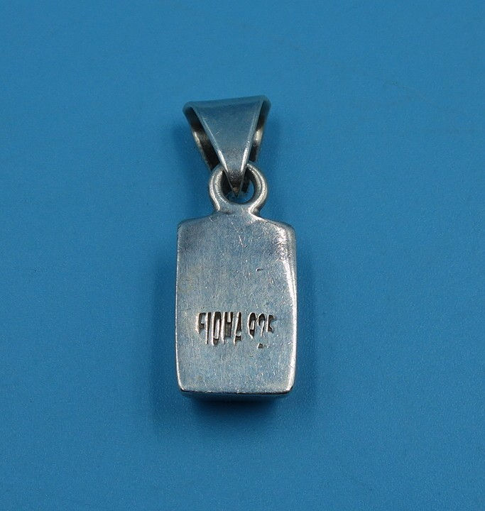 Vintage sterling silver pendant, FIGHLOCE hallmark