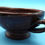 Thumbnail: Dark brown ceramic bowl, bird branch design
