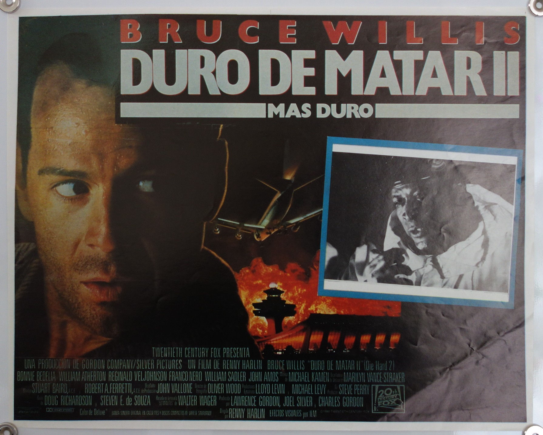 Bruce Willis in Die Hard 2 movie poster