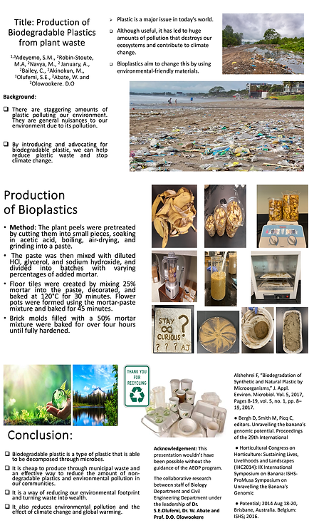 ADEYEMO ET AL-PRODUCTION OF BIODEGRADABLE PLASTICS-CONSCI CONFERENCE RICE UNIVERSITY 2025.
