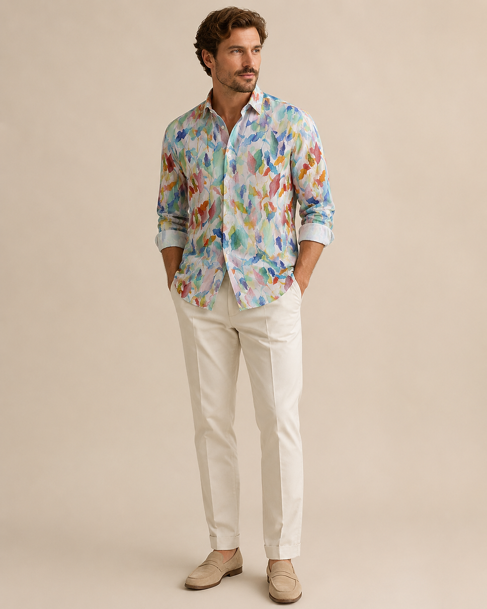 Thumbnail: Aqua Bloom Cotton Lawn