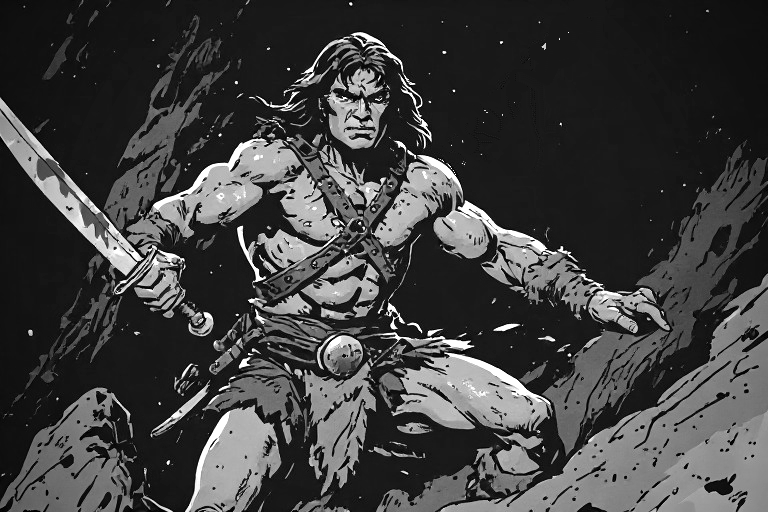 barbarian with a broadsword