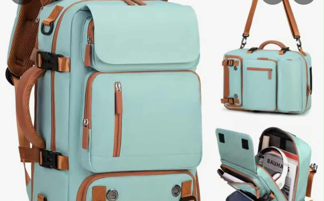 Versatile Mint Green Convertible Travel & Laptop Backpack