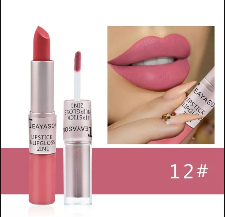 Thumbnail: ShelaDiamond 2 in 1 matte Lipstick & Liquid Lipstick Waterproof Matte Lipstick