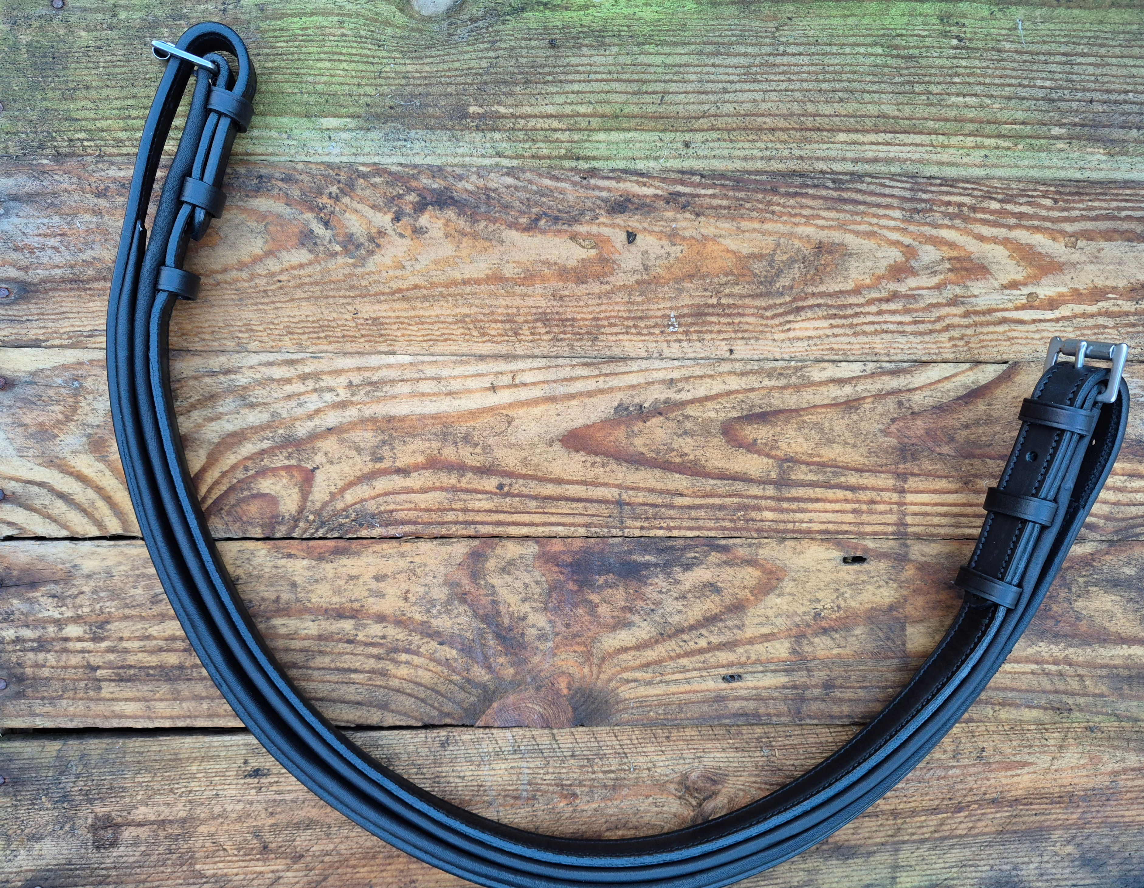 Leather Neck Strap Black Full Size