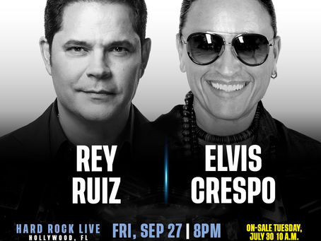 Rey Ruiz y Elvis Crespo llenarán de sabor latino el sur de la Florida