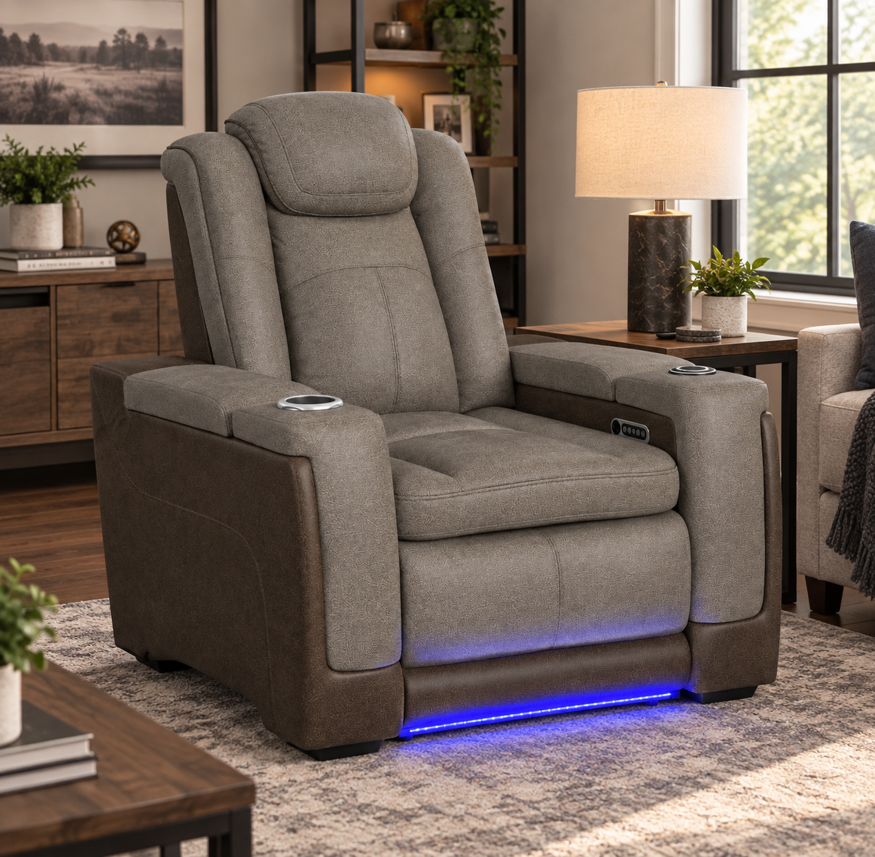 Lantana Brown Recliner