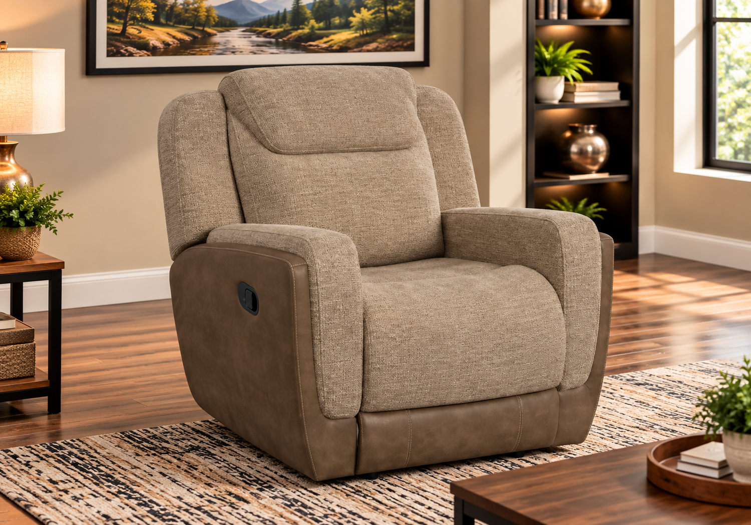 Hornet Beige Recliner
