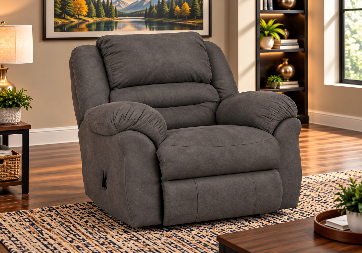 Gambler Grey Recliner