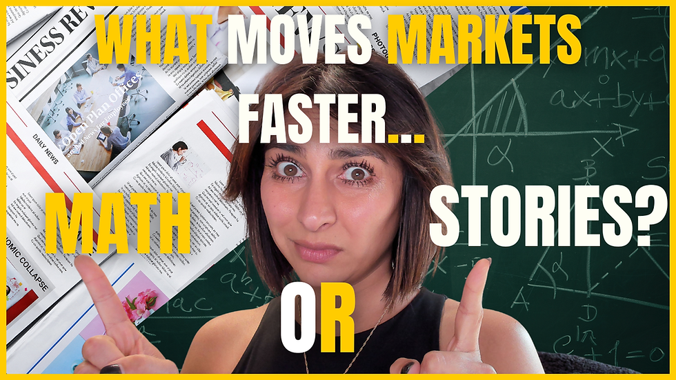 What Moves Markets Faster - Math Or Stories?
