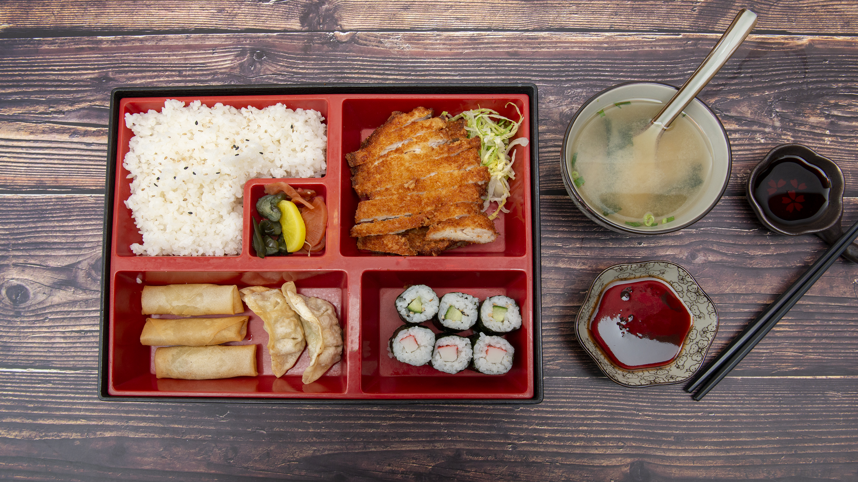 Arranged Food and Objects
