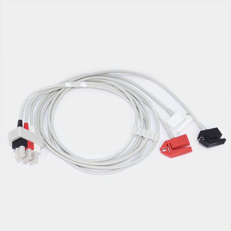 Latiguillos tipo Conmed. Ref EG040C5A, cables y conectores médicos para monitoreo de pacientes.