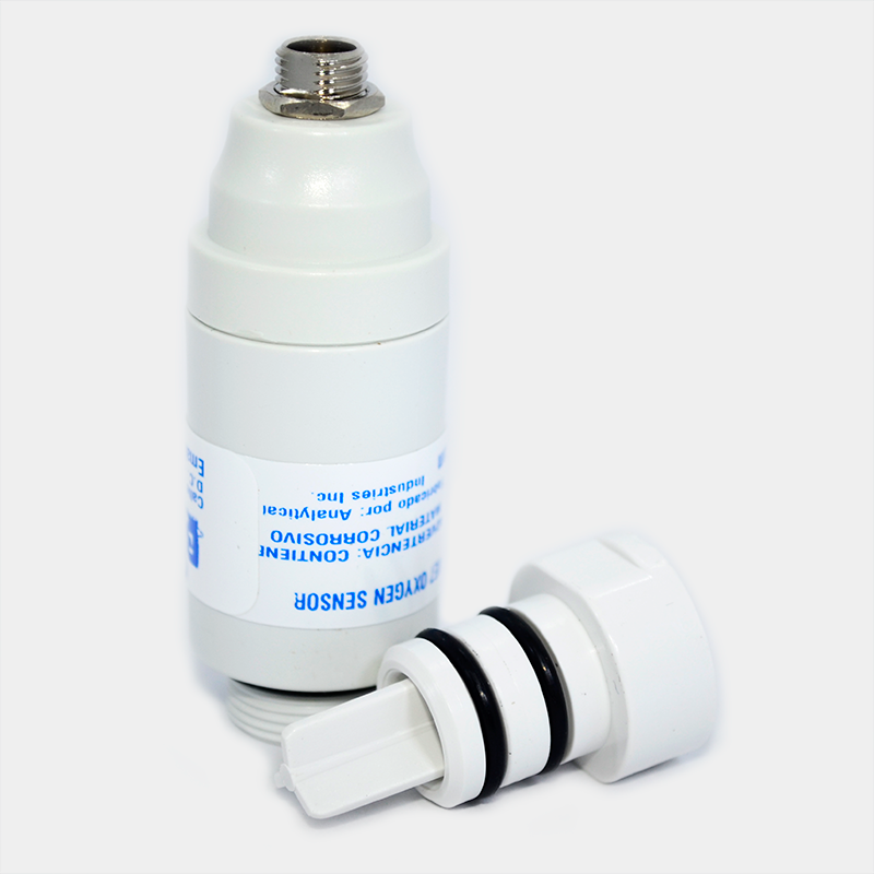 Sensor de oxígeno con texto visible; Papel 210 X 150 X 200. Ref PT6071. Blanco, industrial.