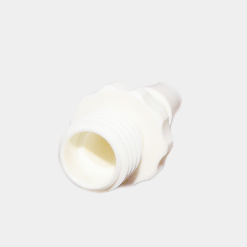 Un conector blanco para Holter con rosca; Cable para Holter. Ref SG7191S.