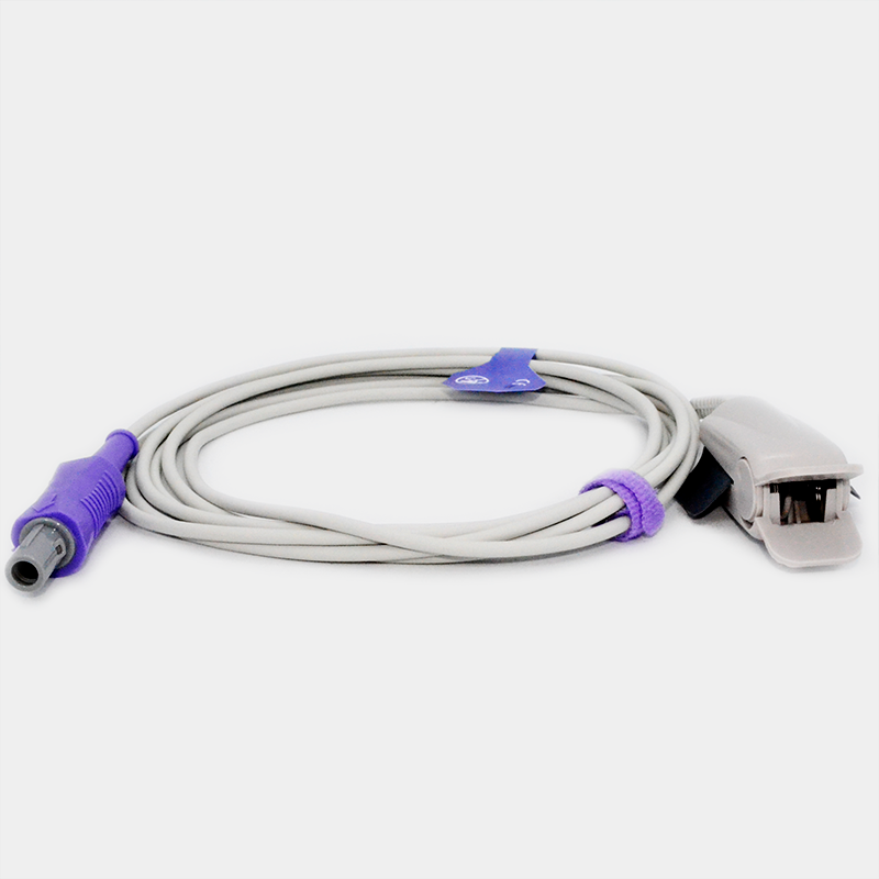 Cable de sensor de SpO2, conector morado, Sensor de SpO2. Ref SP4361A. Uso médico.