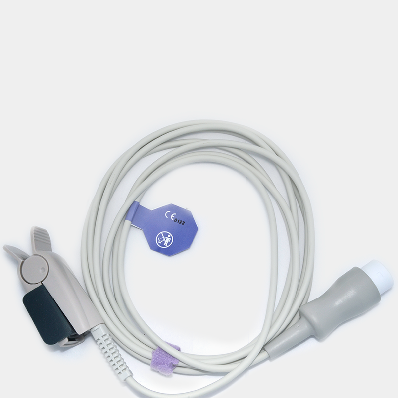 Sensor de SpO2 conectado por cable, ref. SP4361D, para monitoreo de paciente.