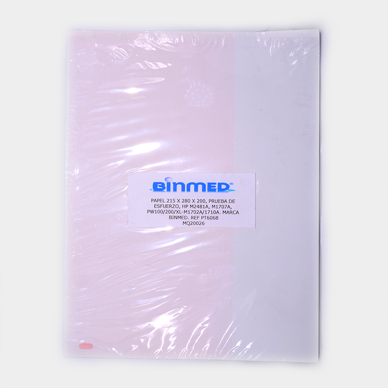 Paquete de papel blanco, con etiqueta binmed, Papel 210 X 280 X 200. Ref PT6099.