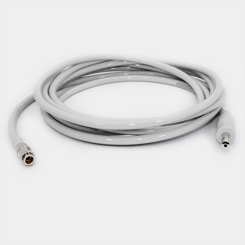 Cable blanco enrollado con conectores, Latiguillos tipo ASP. Ref DX3-90P.