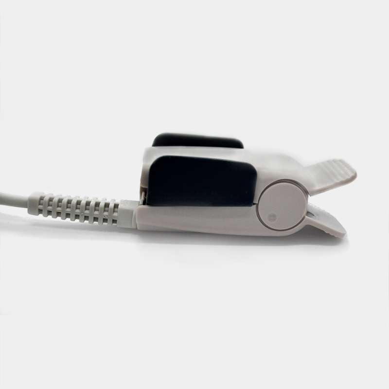 Miniatura: Sensor de SpO2. Ref SP4327A. Dispositivo de medición de oxígeno en un dedo. Cuidado médico.