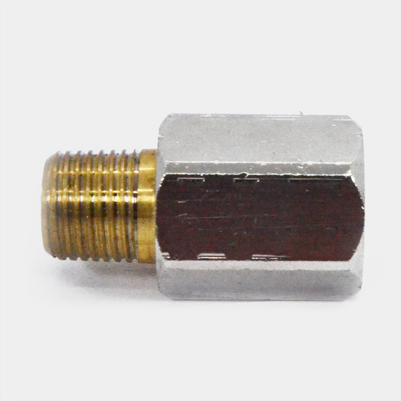 Metallic adapter with screw thread, industrial equipment detail, Cable para Holter. Ref SG7191S.