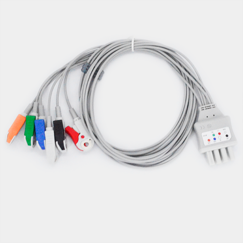 Conjunto de cables de electrodos, Electrodos multifunción. Ref F7952PW., para monitoreo cardíaco y uso médico.