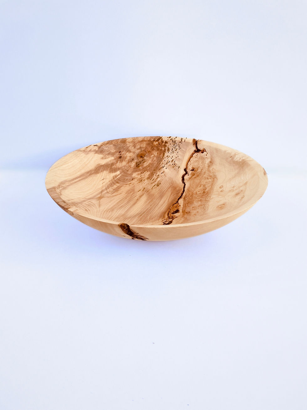 Thumbnail: Large Sycamore Bowl. Twice turned, 39cm/ 15.5 inch