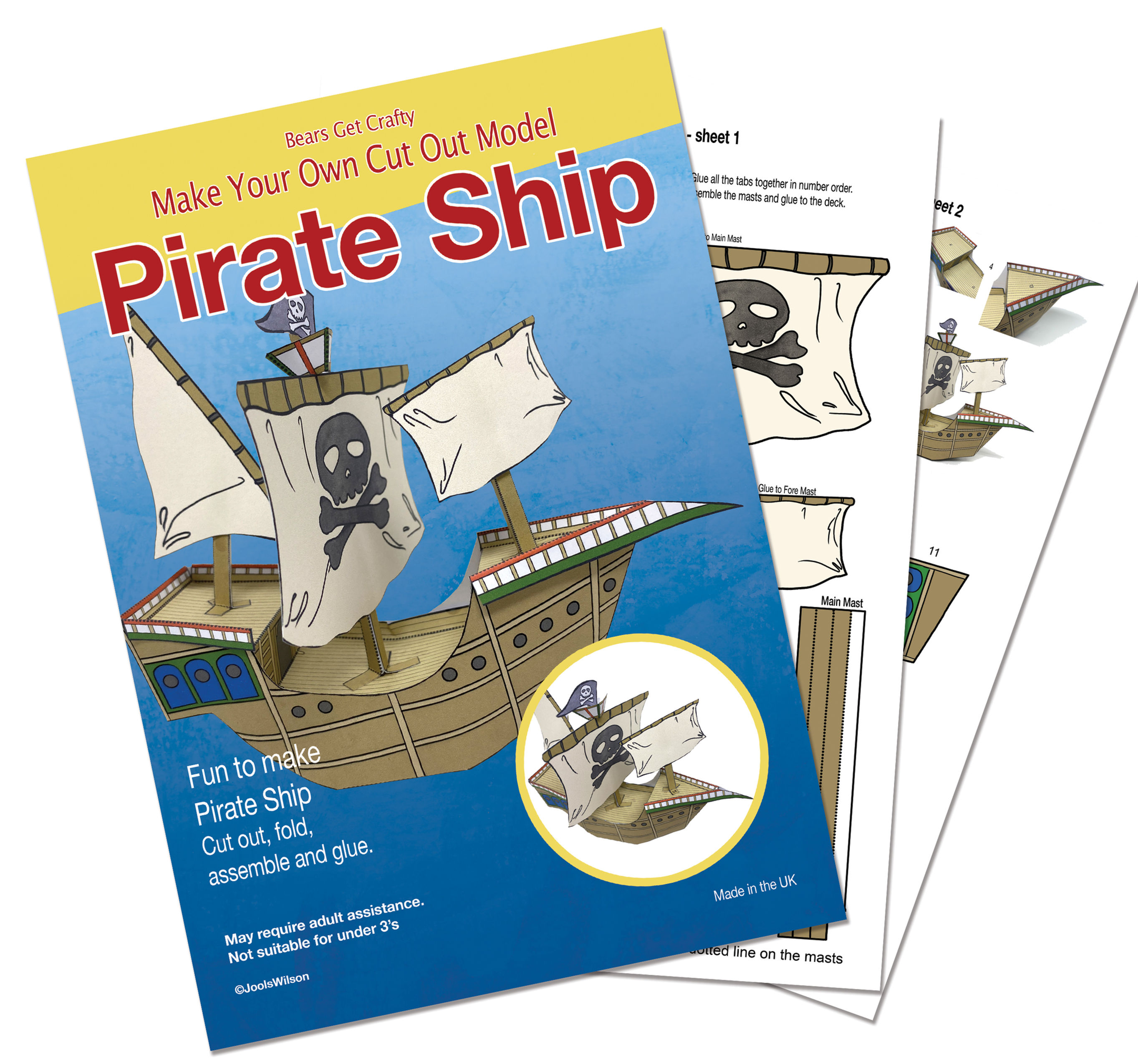 Pirate Ship Paper Model