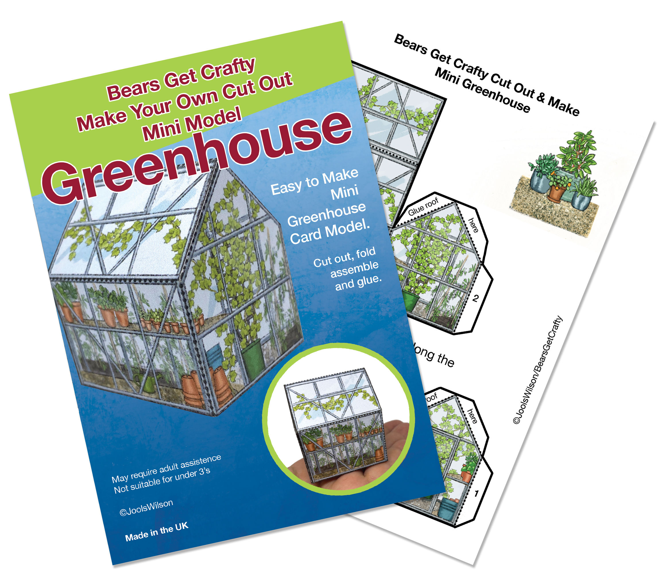 Mini Greenhouse Paper Model