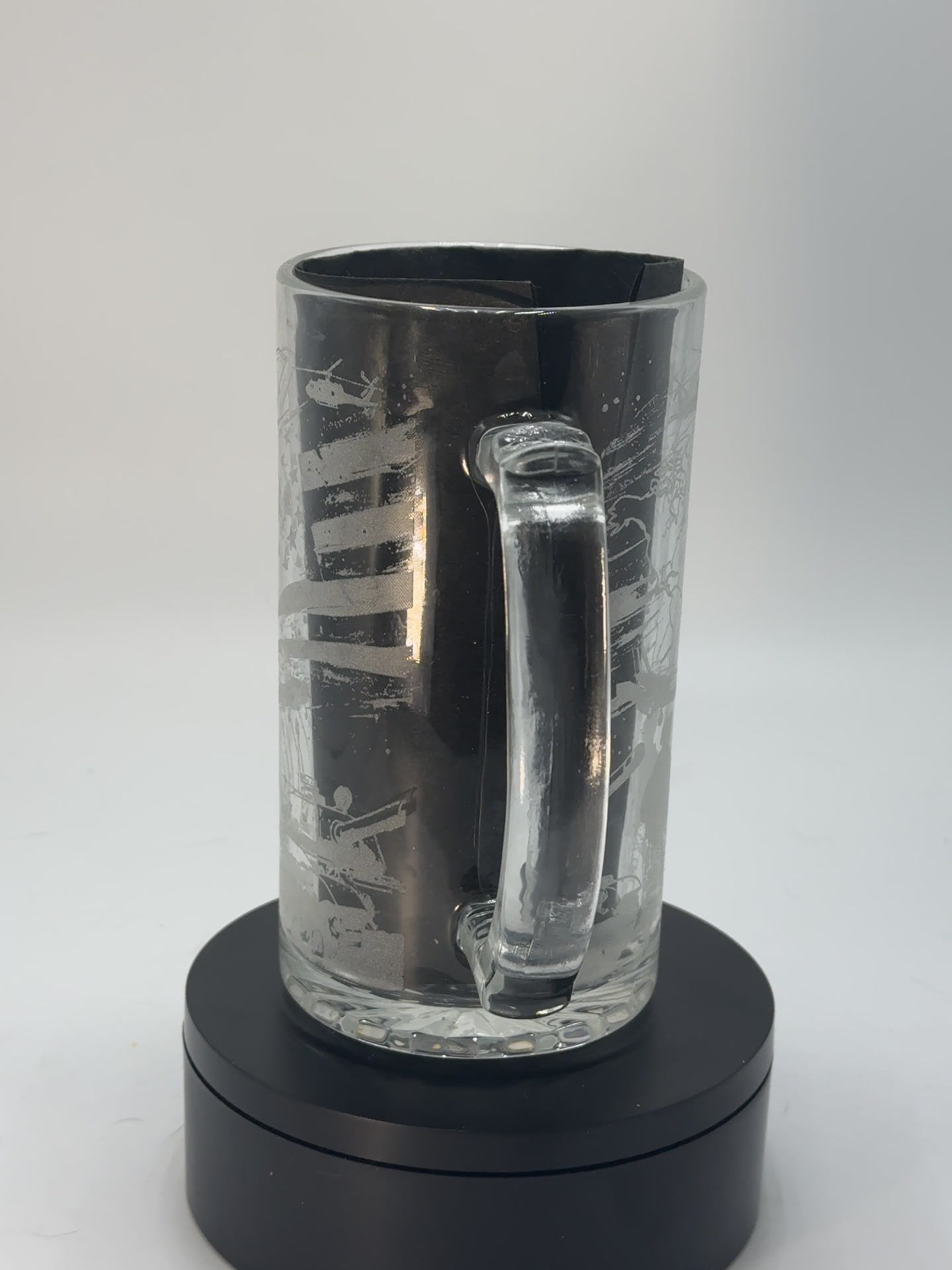 12 oz Beer Stein One Logo and one rank